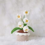 Lily of the Valley Amigurumi Crochet Pattern - Charming DIY Potted Plant Decor - Instant Download PDF