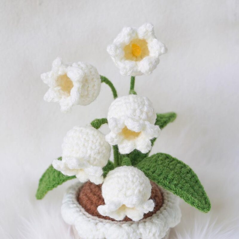 Lily of the Valley Amigurumi Crochet Pattern - Charming DIY Potted Plant Decor - Instant Download PDF - Image 4