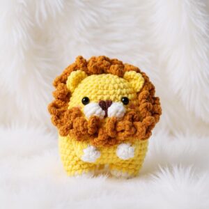 Lion Amigurumi Crochet Pattern - Adorable DIY Stuffed Animal Toy - Instant Download PDF