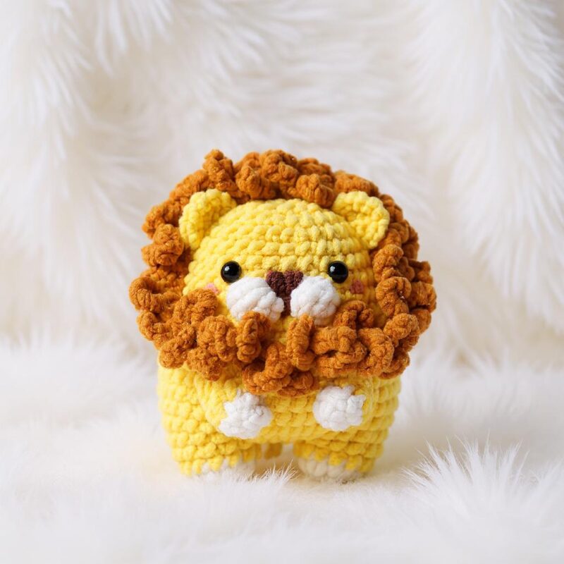 Lion Amigurumi Crochet Pattern - Adorable DIY Stuffed Animal Toy - Instant Download PDF