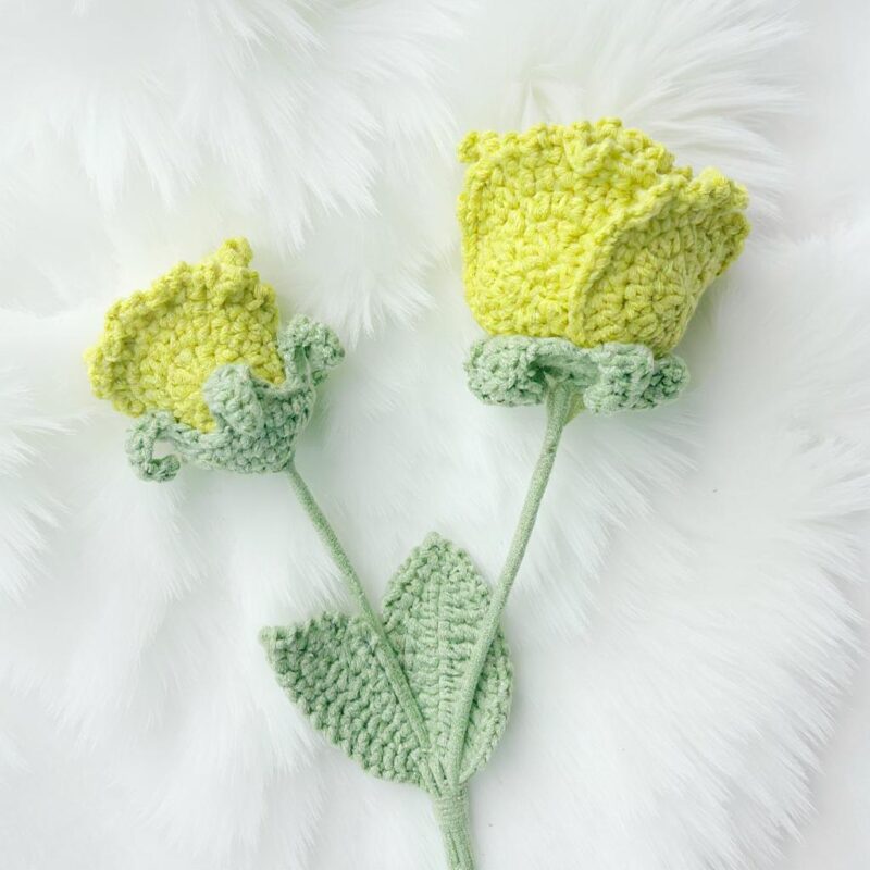 Lisianthus Flower Crochet Pattern - Elegant DIY Handmade Bouquet - Instant Download PDF - Image 2