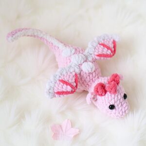 Little Dragon Amigurumi Crochet Pattern - Adorable DIY Stuffed Animal Toy - Instant Download PDF