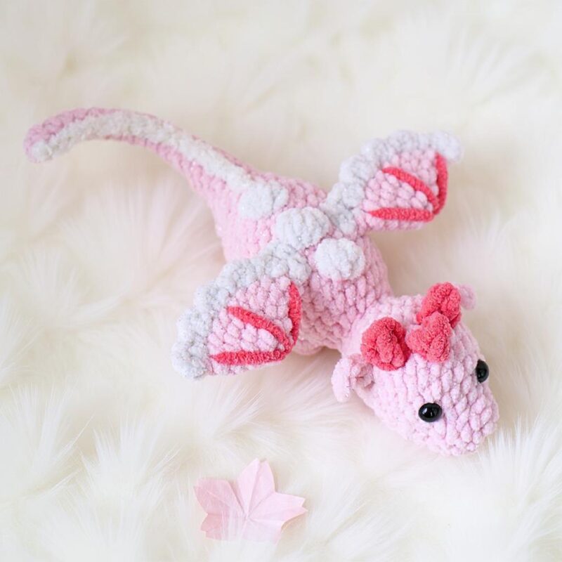 Little Dragon Amigurumi Crochet Pattern - Adorable DIY Stuffed Animal Toy - Instant Download PDF