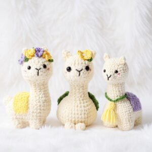 Llama Amigurumi Crochet Pattern - Low-Sew Bundle - DIY Stuffed Animal Toy - Instant Download PDF