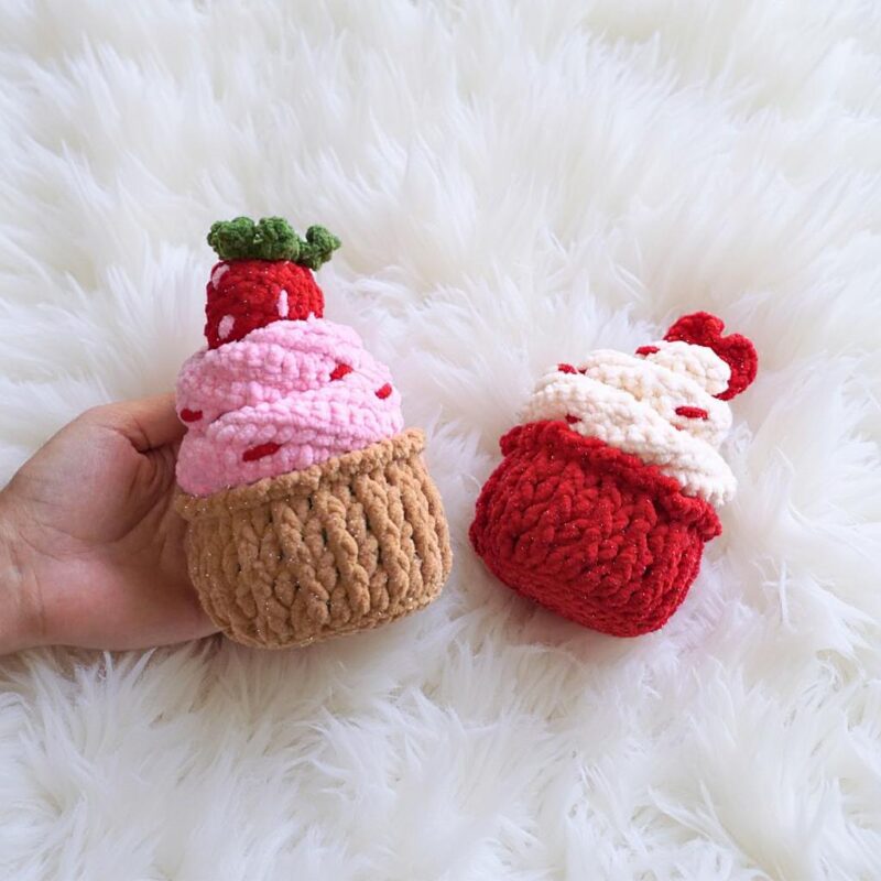 Love Cupcake Amigurumi Crochet Pattern - Sweet DIY Stuffed Toy - Instant Download PDF - Image 2