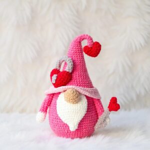 Love Gnome Amigurumi Crochet Pattern - Adorable DIY Stuffed Toy - Instant Download PDF