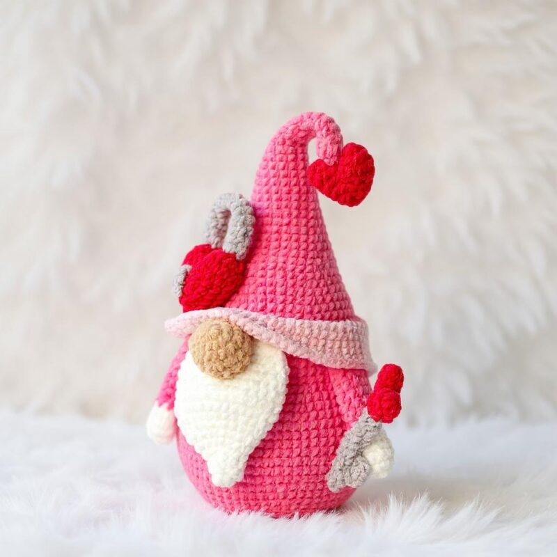 Love Gnome Amigurumi Crochet Pattern - Adorable DIY Stuffed Toy - Instant Download PDF - Image 2