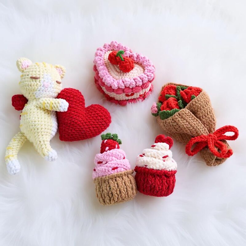Lovers Treats Amigurumi Crochet Pattern Bundle - Adorable DIY Handmade Gifts - Instant Download PDF