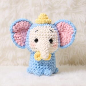 Lulu the Elephant Amigurumi Crochet Pattern - Adorable DIY Stuffed Animal Toy - Instant Download PDF