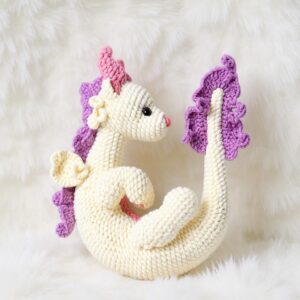 Lunara Dragon Amigurumi Crochet Pattern - Whimsical DIY Stuffed Animal Toy - Instant Download PDF