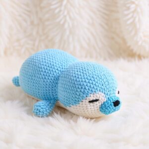 Lying Seal Amigurumi Crochet Pattern - Adorable DIY Stuffed Animal Toy - Instant Download PDF