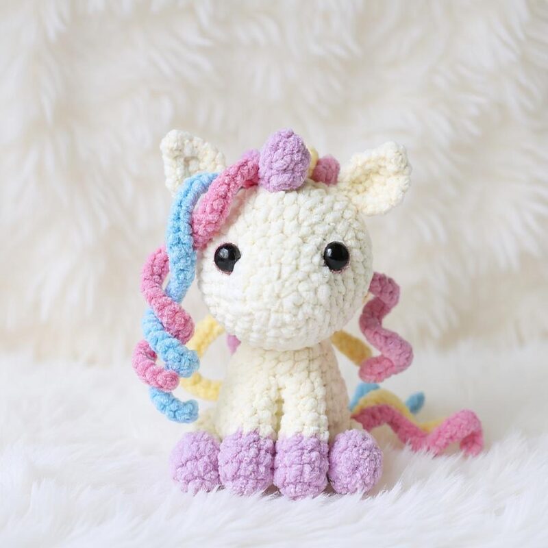 Unicorn Amigurumi Crochet Pattern - Magical DIY Stuffed Animal Toy - Instant Download PDF - Image 4