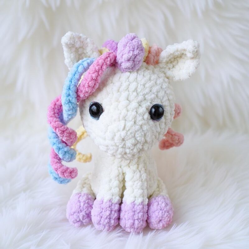 Unicorn Amigurumi Crochet Pattern - Magical DIY Stuffed Animal Toy - Instant Download PDF - Image 5