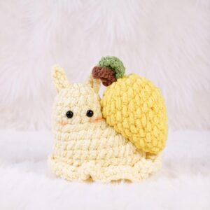 Mango Snail Amigurumi Crochet Pattern - Adorable DIY Stuffed Animal Toy - Instant Download PDF