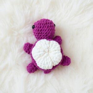 Mangosteen Turtle Amigurumi Crochet Pattern - No-Sew DIY Stuffed Animal Toy - Instant Download PDF