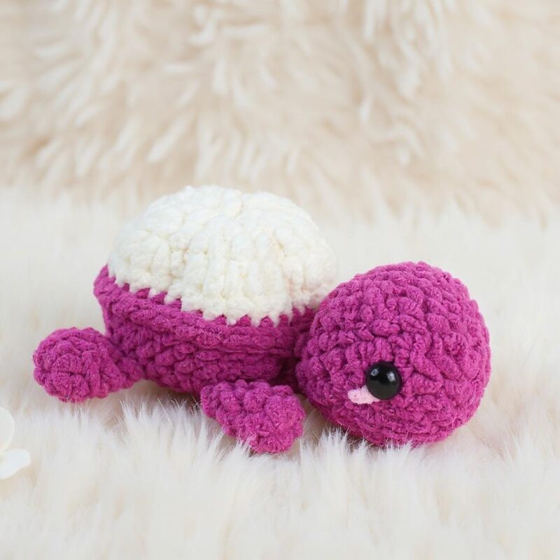 Mangosteen Turtle Amigurumi Crochet Pattern - No-Sew DIY Stuffed Animal Toy - Instant Download PDF - Image 2