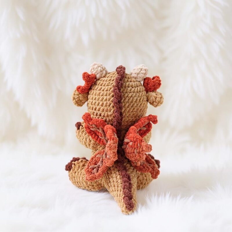 Maple Leaf Dragon Amigurumi Crochet Pattern - Whimsical DIY Stuffed Animal Toy - Instant Download PDF - Image 5