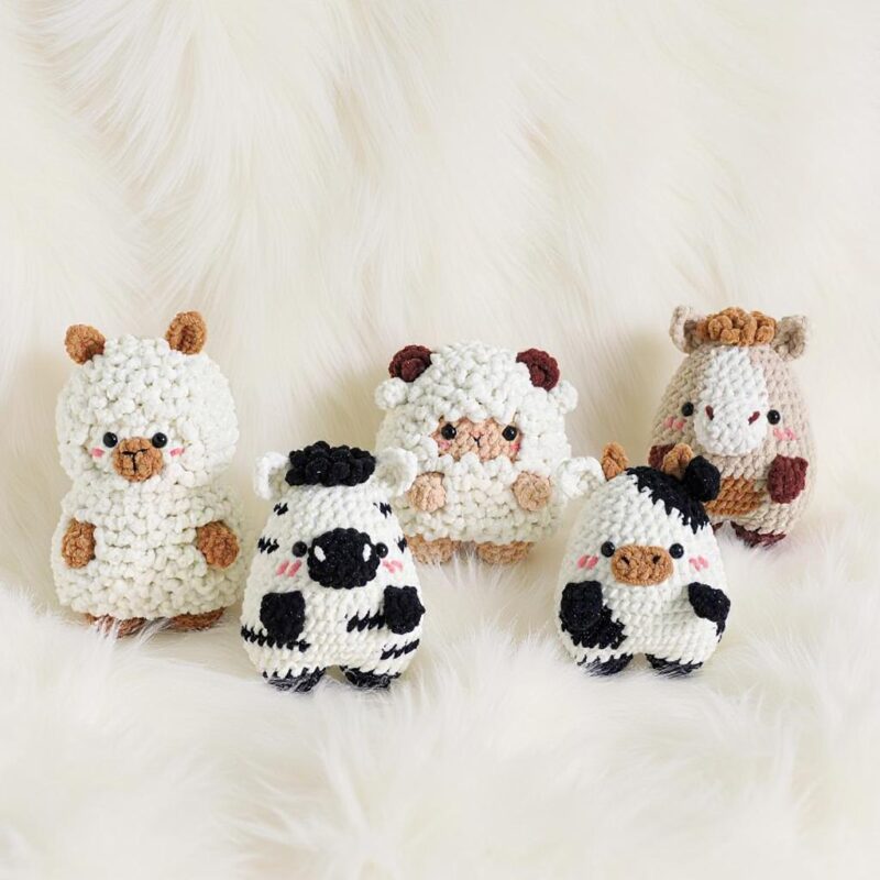Meadow Buddies Amigurumi Crochet Pattern Bundle - Adorable DIY Stuffed Animal Toys - Instant Download PDF