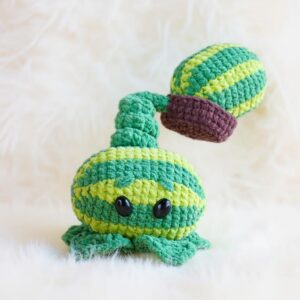 Melon-pult Amigurumi Crochet Pattern - Playful DIY Stuffed Toy - Instant Download PDF