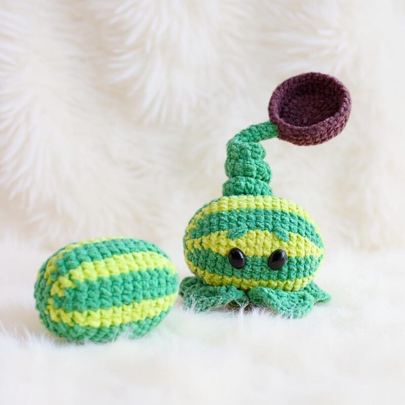Melon-pult Amigurumi Crochet Pattern - Playful DIY Stuffed Toy - Instant Download PDF - Image 3