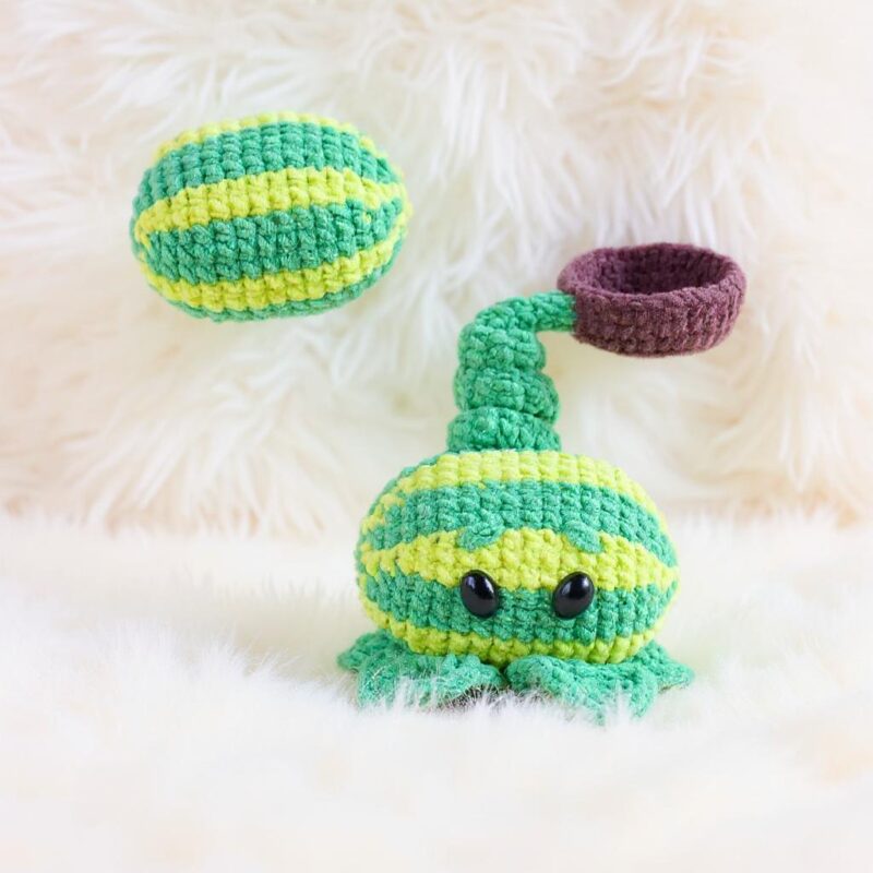 Melon-pult Amigurumi Crochet Pattern - Playful DIY Stuffed Toy - Instant Download PDF - Image 4