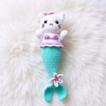 Mermaid Kitten Amigurumi Crochet Pattern - Adorable DIY Stuffed Animal Toy - Instant Download PDF