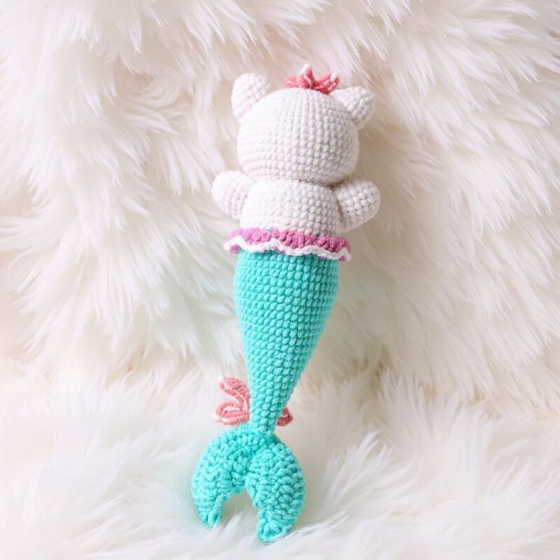 Mermaid Kitten Amigurumi Crochet Pattern - Adorable DIY Stuffed Animal Toy - Instant Download PDF - Image 5