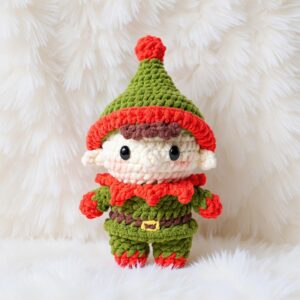 Merry Holiday Elf Amigurumi Crochet Pattern - Adorable DIY Stuffed Toy - Instant Download PDF