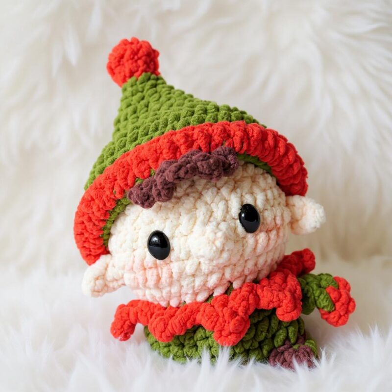 Merry Holiday Elf Amigurumi Crochet Pattern - Adorable DIY Stuffed Toy - Instant Download PDF - Image 2
