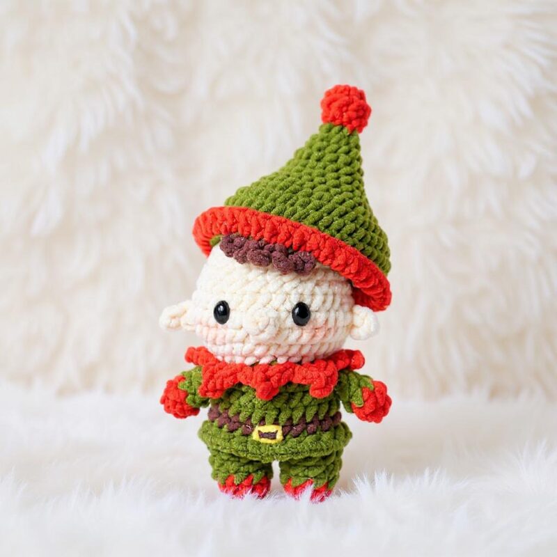 Merry Holiday Elf Amigurumi Crochet Pattern - Adorable DIY Stuffed Toy - Instant Download PDF - Image 5