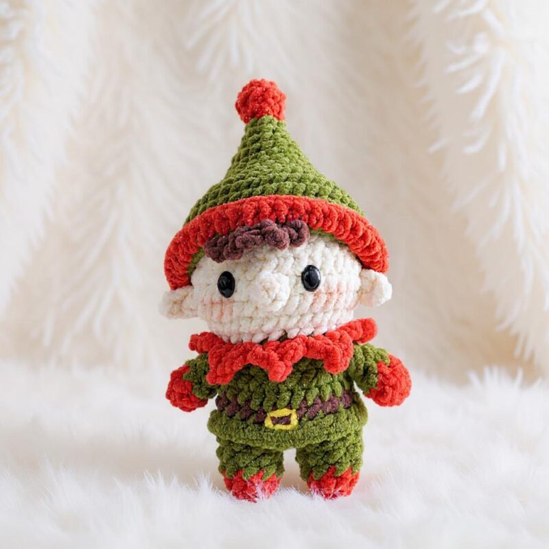 Merry Holiday Elf Amigurumi Crochet Pattern - Adorable DIY Stuffed Toy - Instant Download PDF - Image 6
