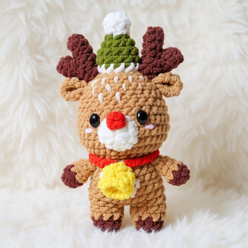 Holiday Reindeer Amigurumi Crochet Pattern - Adorable DIY Stuffed Animal Toy - Instant Download PDF - Image 2
