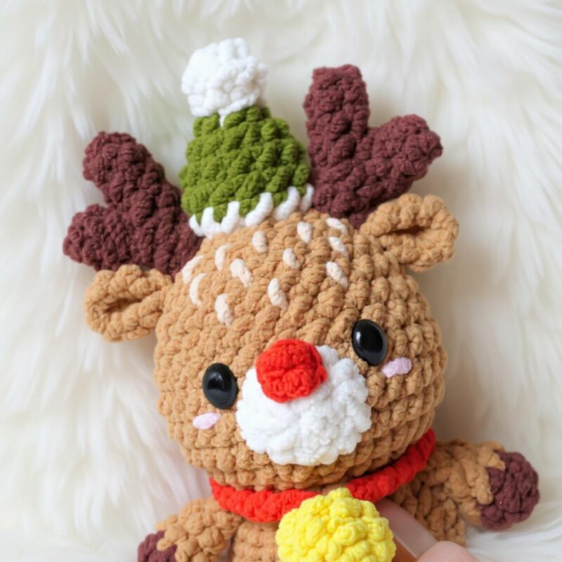 Holiday Reindeer Amigurumi Crochet Pattern - Adorable DIY Stuffed Animal Toy - Instant Download PDF - Image 3