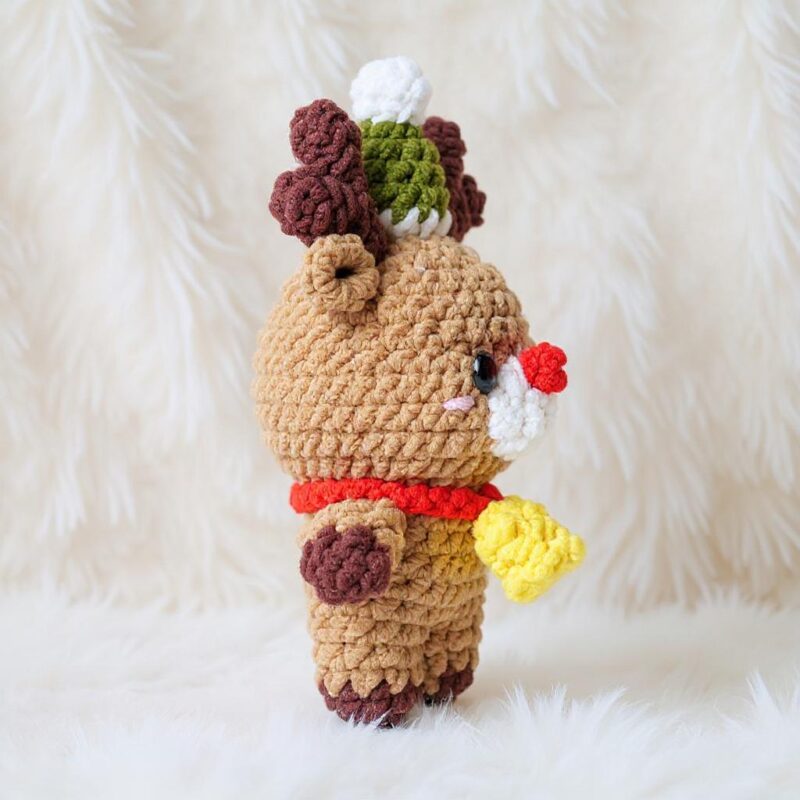 Holiday Reindeer Amigurumi Crochet Pattern - Adorable DIY Stuffed Animal Toy - Instant Download PDF - Image 4