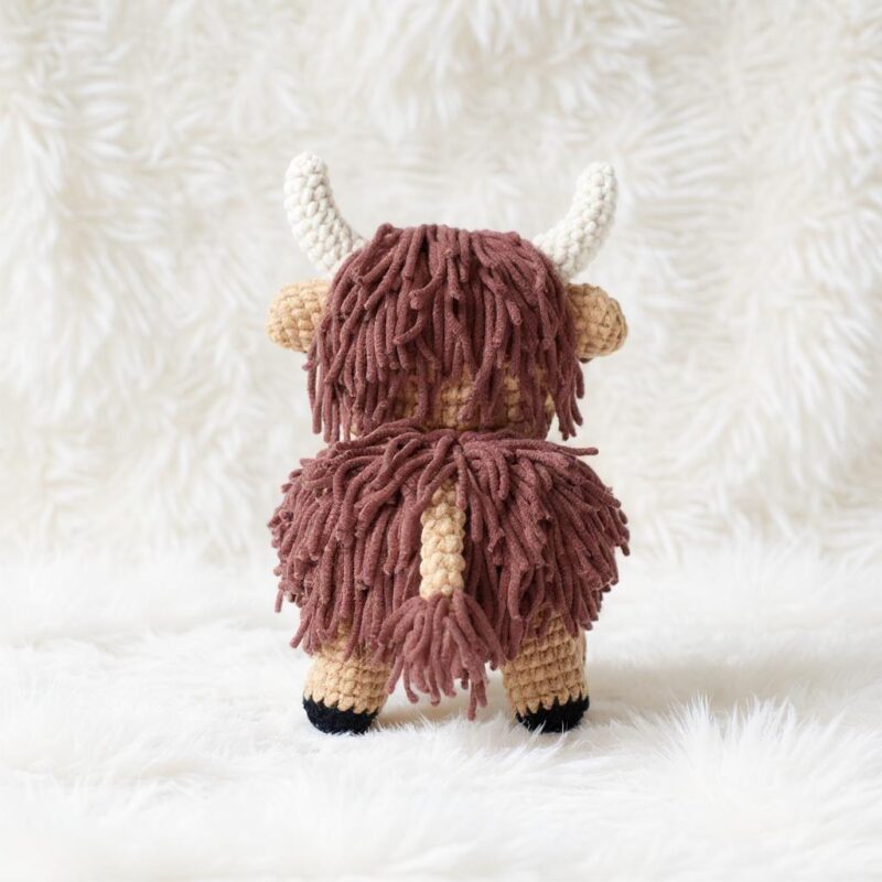 Mini Highland Cow Amigurumi Crochet Pattern - Adorable DIY Stuffed Animal Toy - Instant Download PDF - Image 6