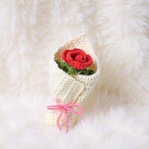 Mini Rose Bouquet Amigurumi Crochet Pattern - Charming DIY Handmade Flowers - Instant Download PDF