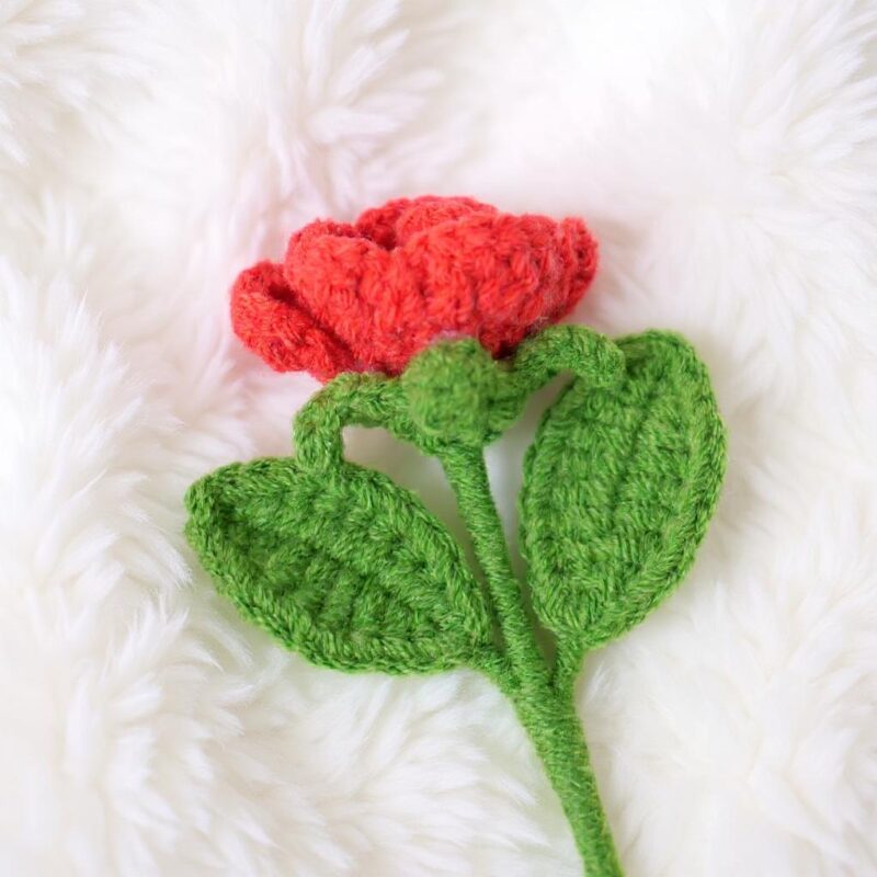 Mini Rose Bouquet Amigurumi Crochet Pattern - Charming DIY Handmade Flowers - Instant Download PDF - Image 4