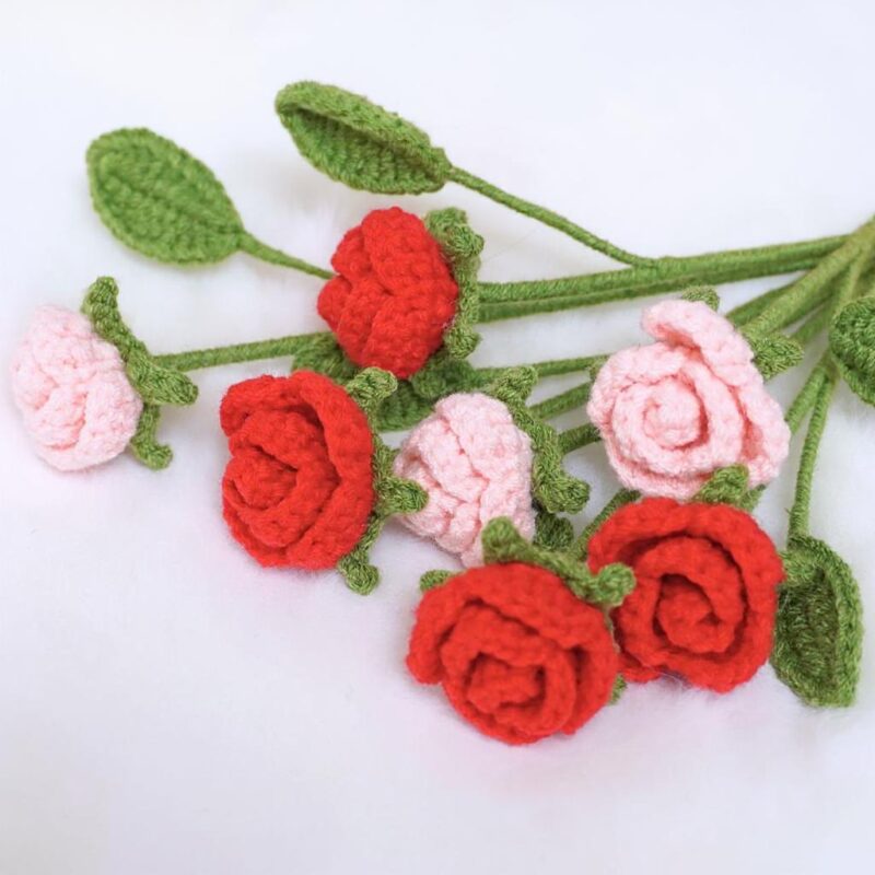 Mini Rose Amigurumi Crochet Pattern - Adorable DIY Handmade Flower - Instant Download PDF - Image 2