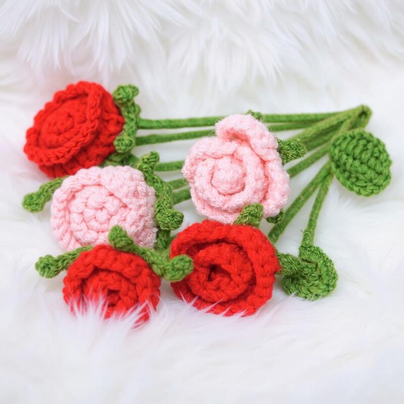 Mini Rose Amigurumi Crochet Pattern - Adorable DIY Handmade Flower - Instant Download PDF - Image 5