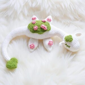Minty Bloom Plesiosaur Amigurumi Crochet Pattern - Adorable DIY Stuffed Animal Toy - Instant Download PDF