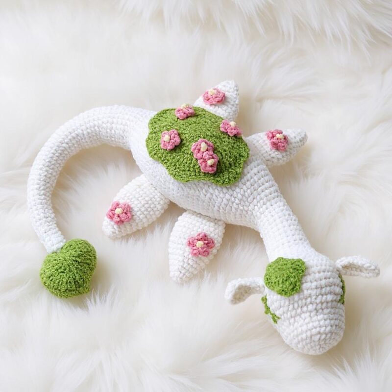 Minty Bloom Plesiosaur Amigurumi Crochet Pattern - Adorable DIY Stuffed Animal Toy - Instant Download PDF - Image 2