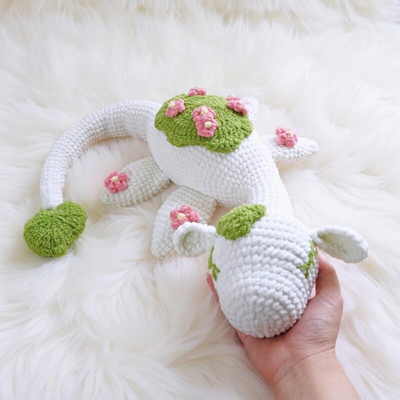 Minty Bloom Plesiosaur Amigurumi Crochet Pattern - Adorable DIY Stuffed Animal Toy - Instant Download PDF - Image 3