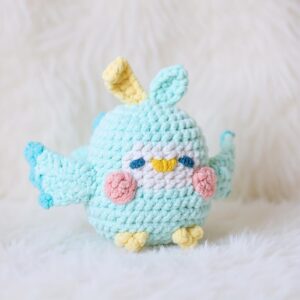 Minty Parrot Amigurumi Crochet Pattern - Adorable DIY Stuffed Animal Toy - Instant Download PDF