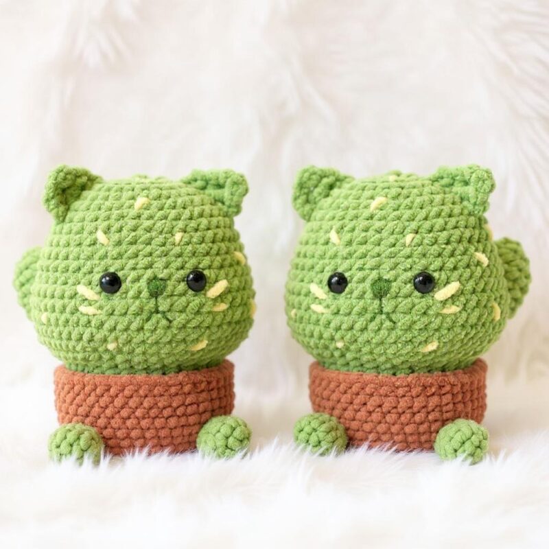 Mochi Cat Cactus Amigurumi Crochet Pattern - Adorable DIY Stuffed Animal Toy - Instant Download PDF - Image 2