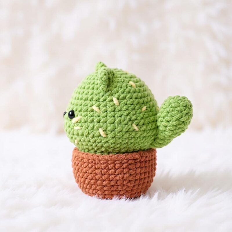 Mochi Cat Cactus Amigurumi Crochet Pattern - Adorable DIY Stuffed Animal Toy - Instant Download PDF - Image 4