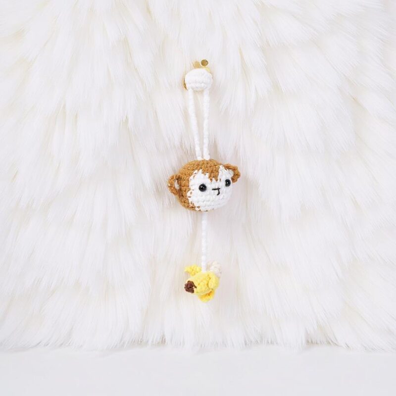 Monkey Bookmark Amigurumi Crochet Pattern - Adorable DIY Animal Bookmark - Instant Download PDF - Image 5