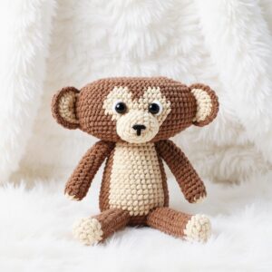 Monkey Amigurumi Crochet Pattern - Adorable DIY Stuffed Animal Toy - Instant Download PDF