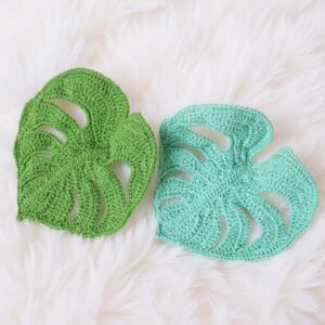 Monstera Leaf Amigurumi Crochet Pattern - Lush DIY Plant Decor - Instant Download PDF