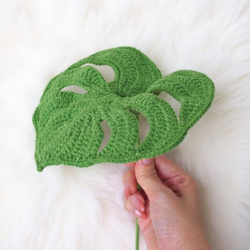 Monstera Leaf Amigurumi Crochet Pattern - Lush DIY Plant Decor - Instant Download PDF - Image 3