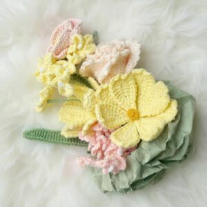 Morning Light Bouquet Amigurumi Crochet Pattern - Whimsical DIY Flower Arrangement - Instant Download PDF